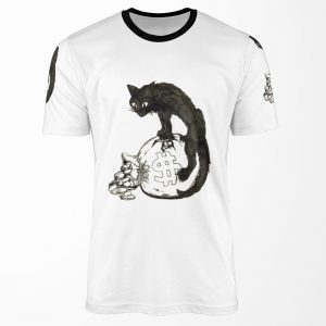 Cover Of Industrial Workers Of The World S 1913 Sabotage Pamphlet Featuring Sabo Tabby The Anarchist Black Cat All-over-print T-shirt