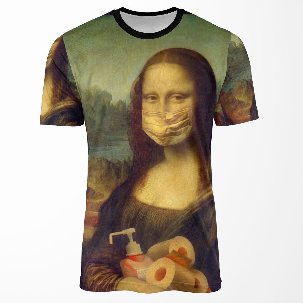 Covid 19 Epidemic Comic By Mona Lisa All-over-print T-shirt