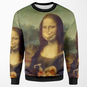 Covid 19 Epidemic Comic By Mona Lisa All-over-print Unisex Sweatshirt