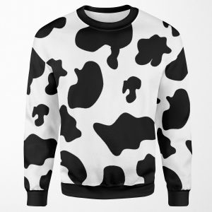 Cow Pattern Spots Animal Print All-over-print Unisex Sweatshirt