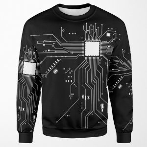 Cpu Processor Circuit Diagram All-over-print Unisex Sweatshirt