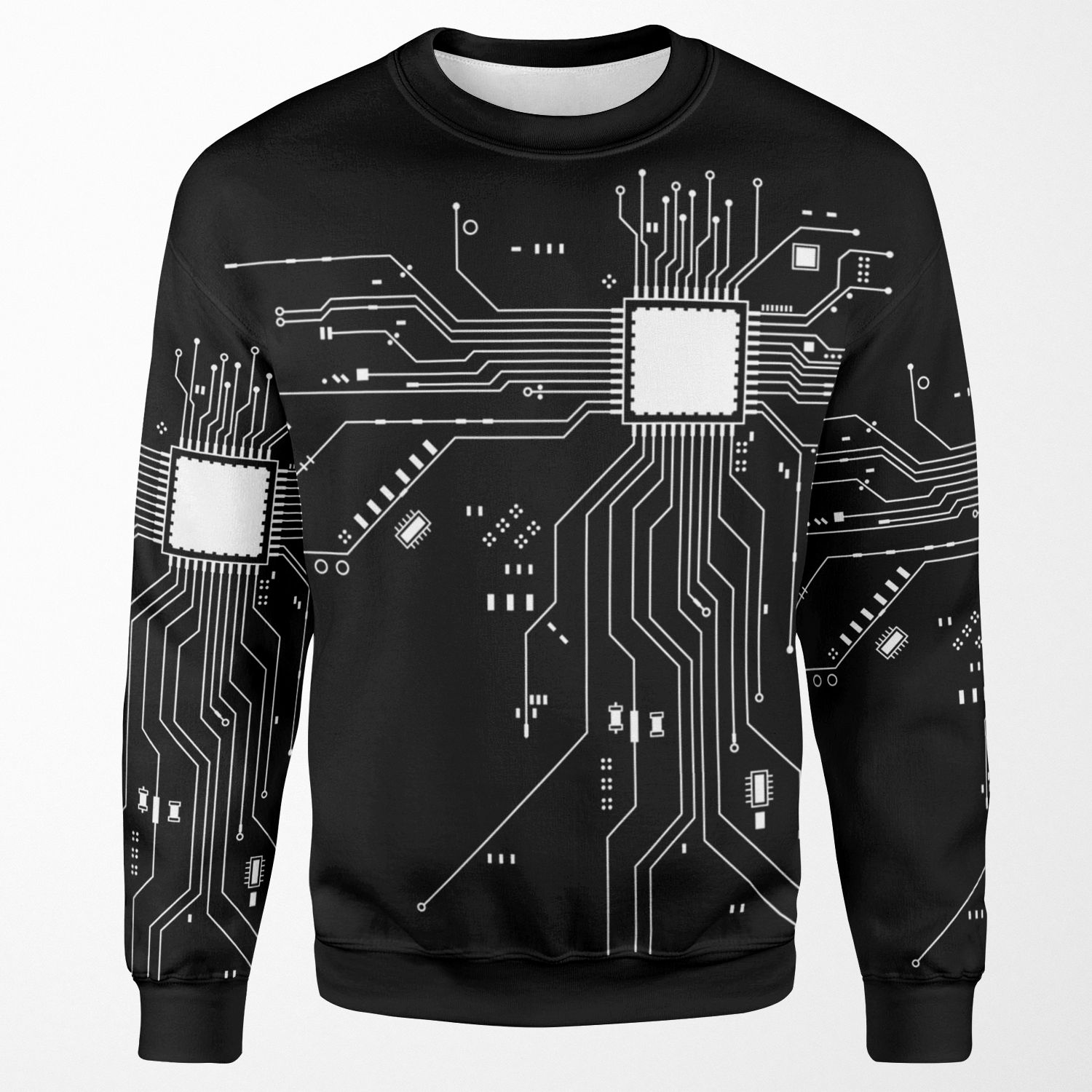 Cpu Processor Circuit Diagram All-over-print Unisex Sweatshirt