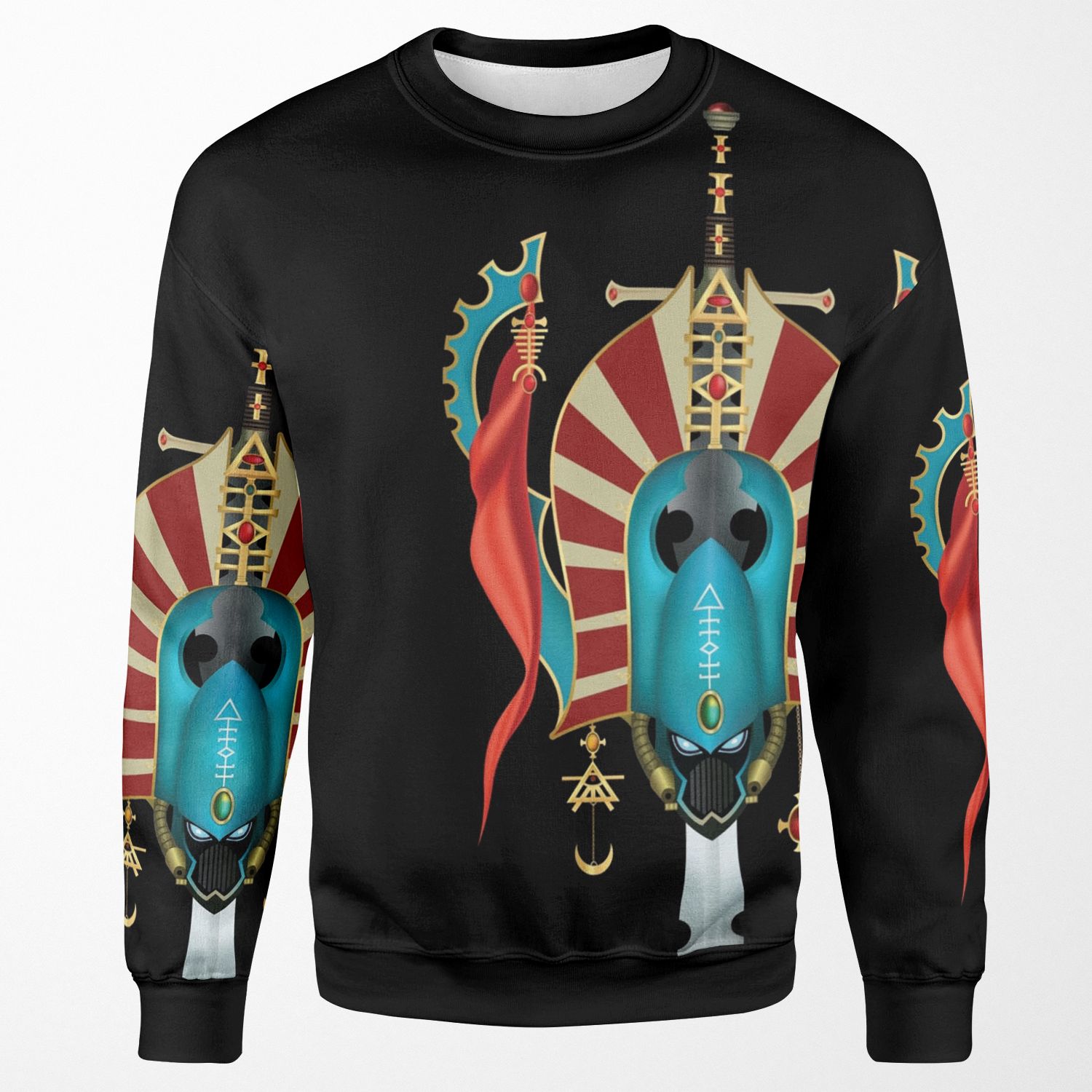 Craftworld Eldar Autarch Heraldry Sigil Crest All-over-print Unisex Sweatshirt