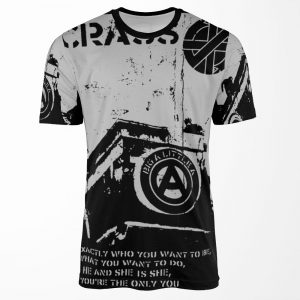 Crass I Am He And She Is She But You Are The Only You Do Exactly What You Want To Do Anarchist All-over-print T-shirt