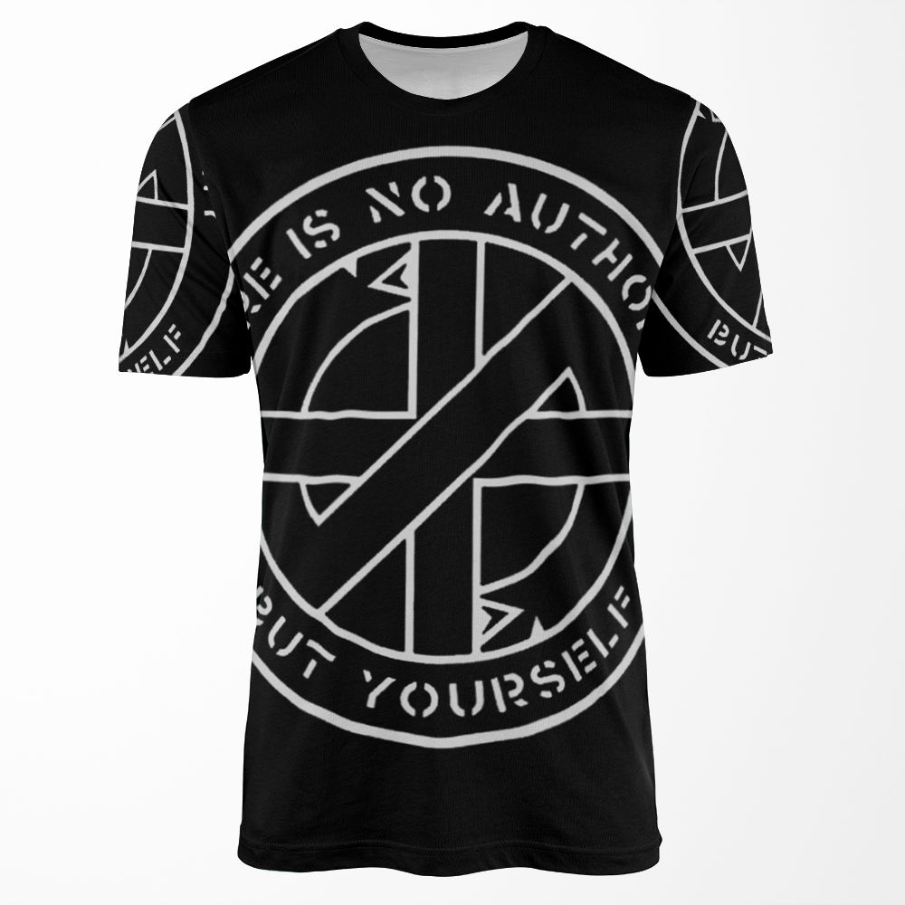 Crass There Is No Authority But Yourself All-over-print T-shirt