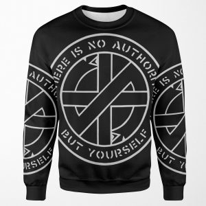 Crass There Is No Authority But Yourself All-over-print Unisex Sweatshirt