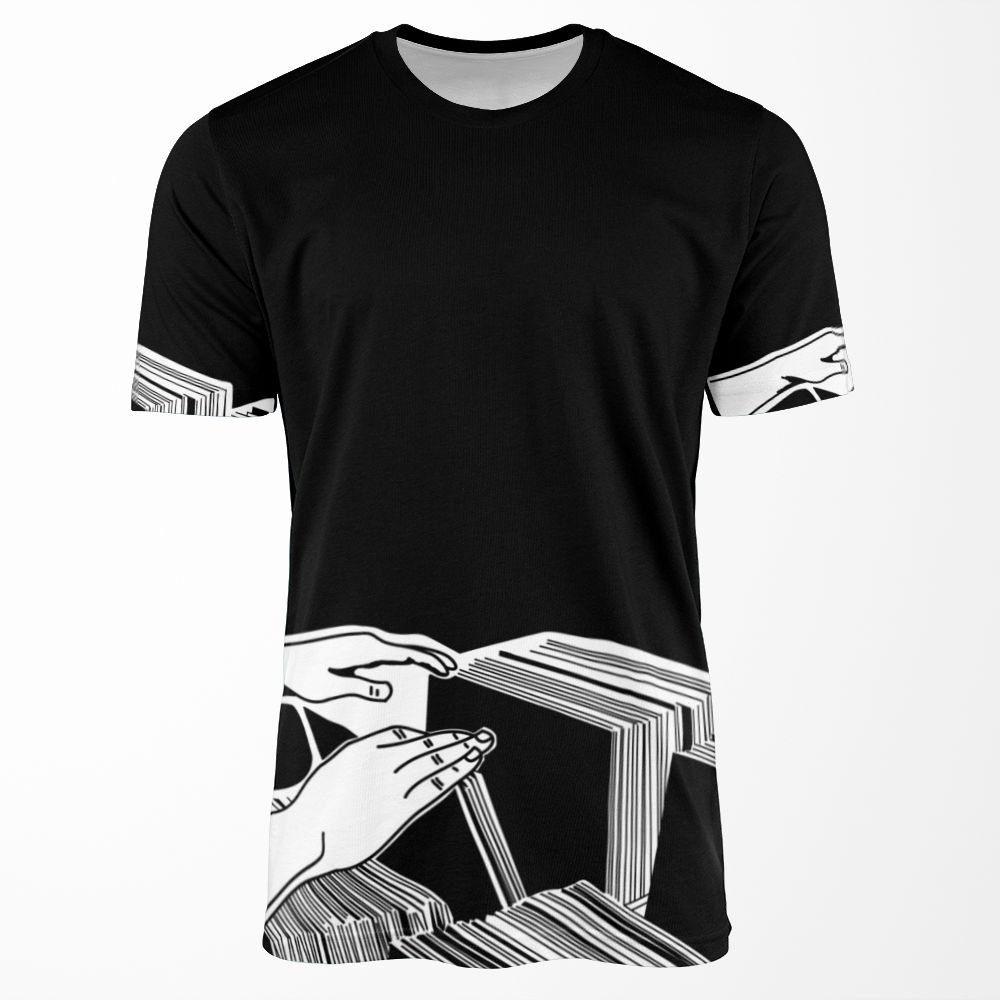 Crate Digger Vinyl Records All-over-print T-shirt