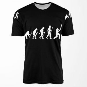 Cricket Evolution Of Man All-over-print T-shirt