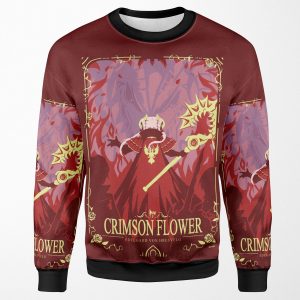 Crimson Flower All-over-print Unisex Sweatshirt