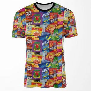Crisp Packet Montage All-over-print T-shirt