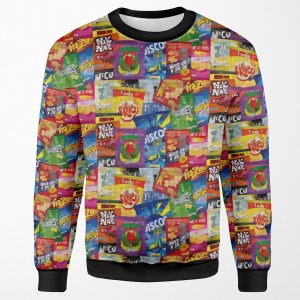 Crisp Packet Montage All-over-print Unisex Sweatshirt