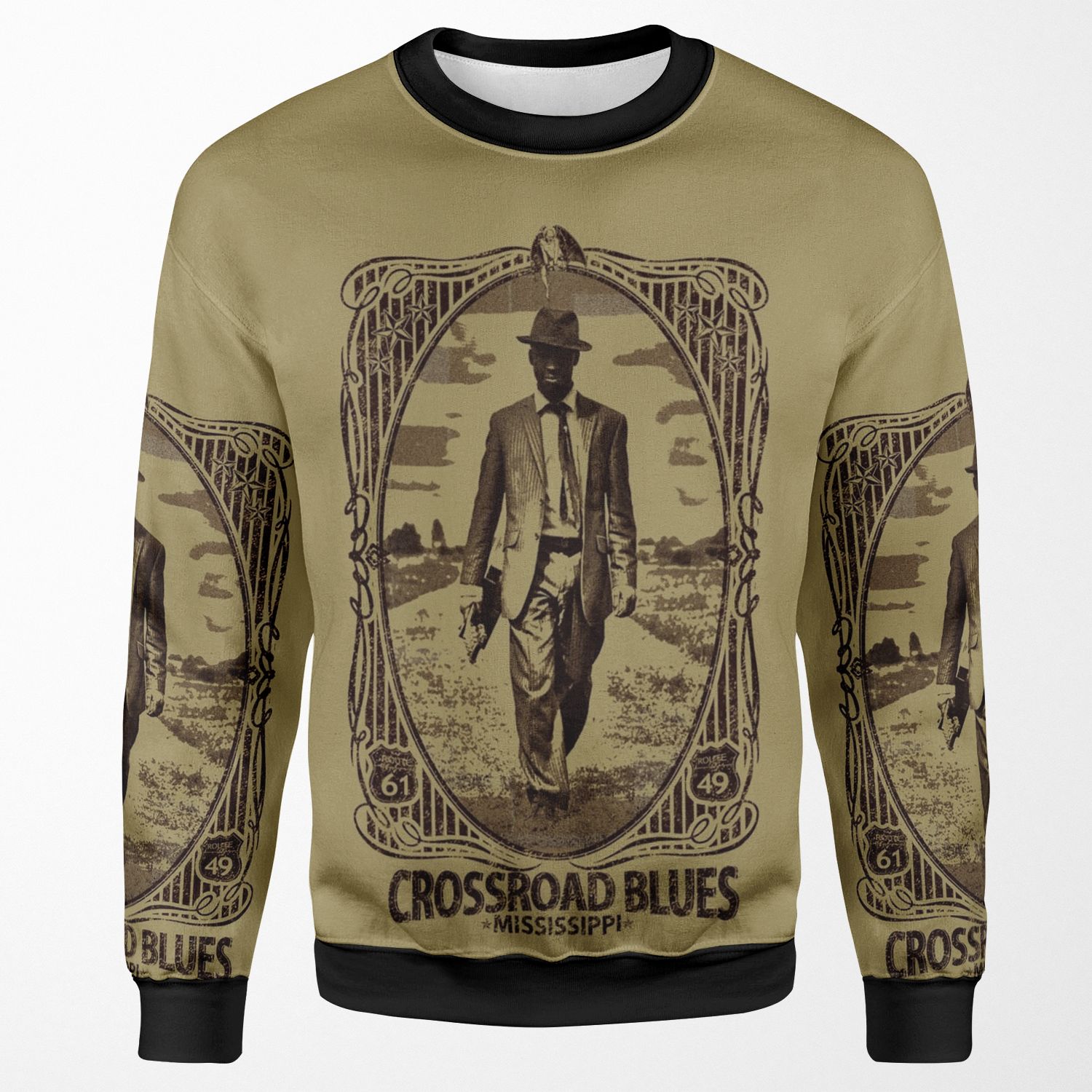 Crossroad Blues All-over-print Unisex Sweatshirt