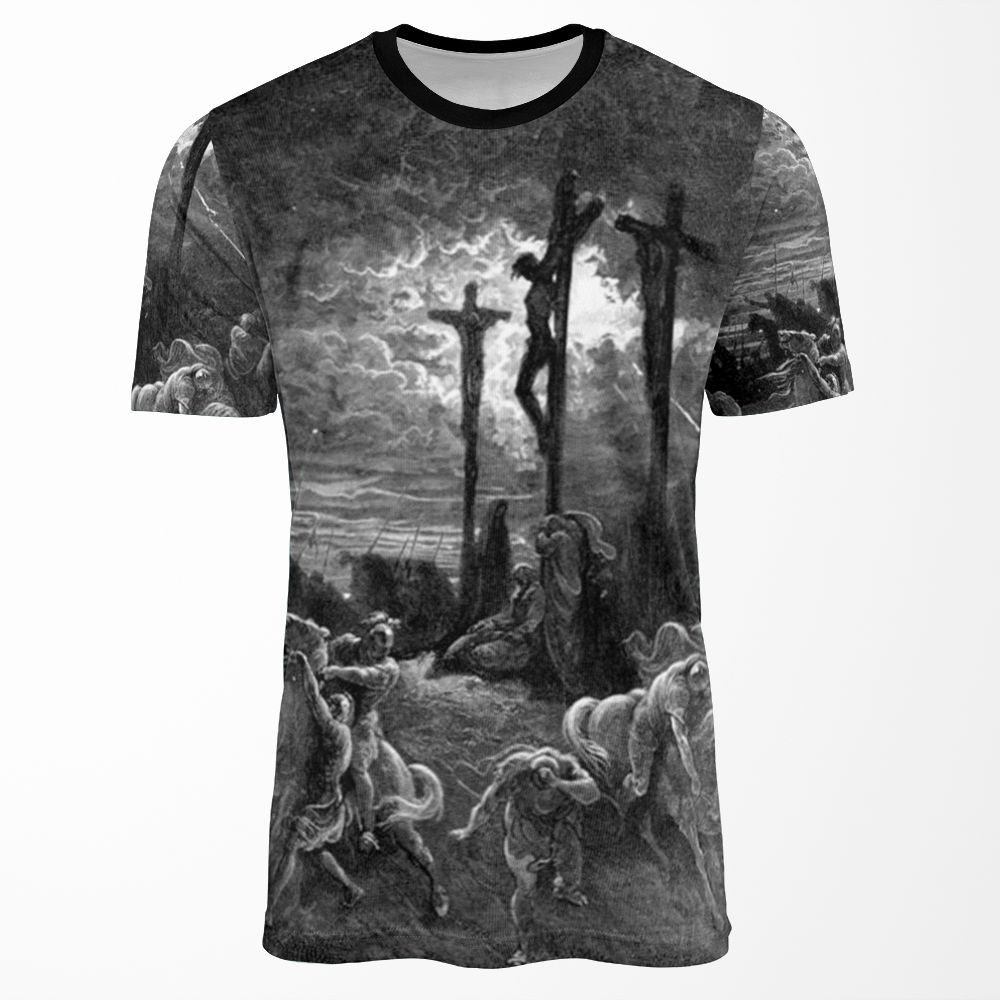 Crucifixion Darkness All-over-print T-shirt