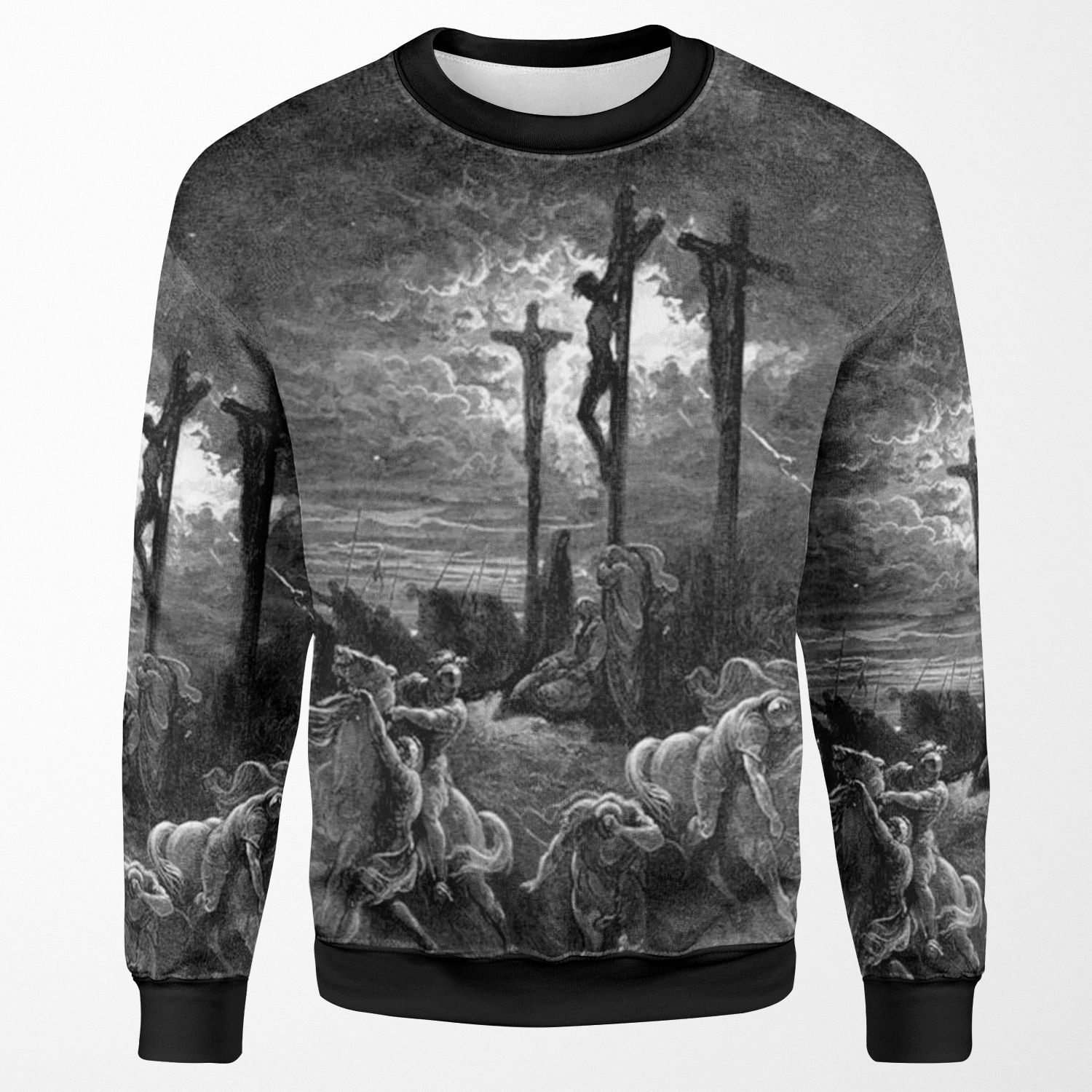 Crucifixion Darkness All-over-print Unisex Sweatshirt