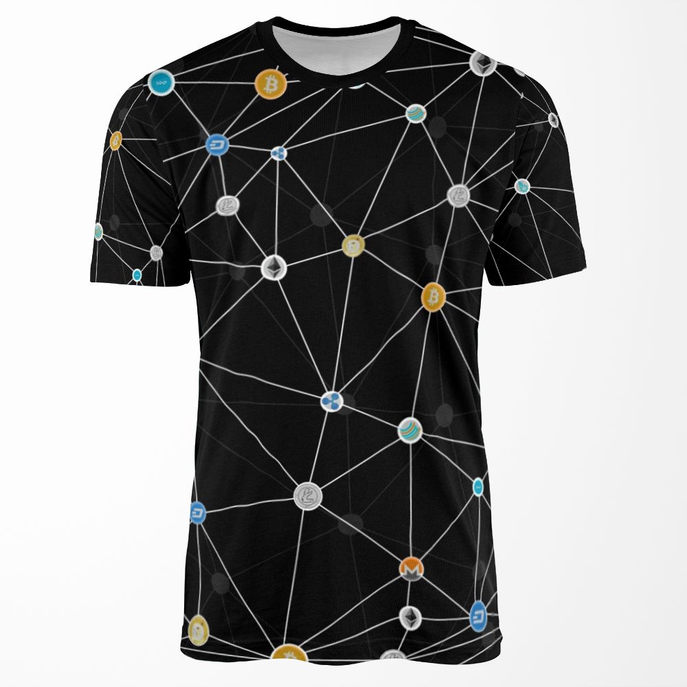 Cryptocurrency All-over-print T-shirt