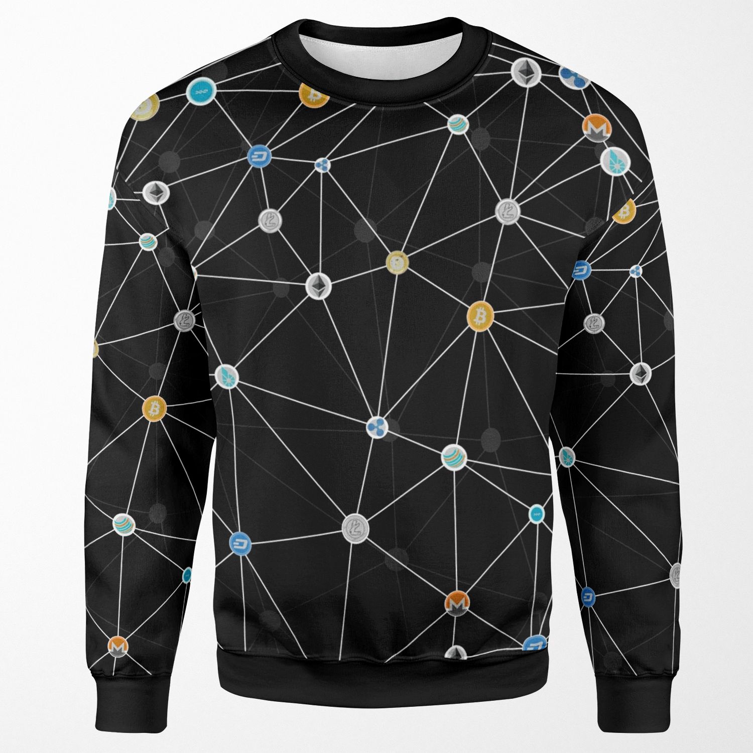 Cryptocurrency All-over-print Unisex Sweatshirt