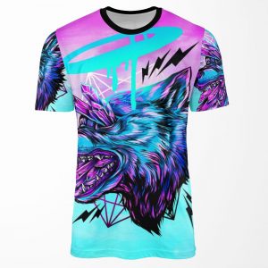 Crystal Wolf All-over-print T-shirt