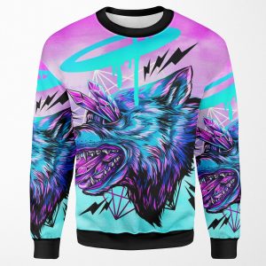 Crystal Wolf All-over-print Unisex Sweatshirt