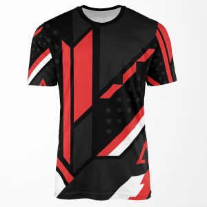 Csgo Black Red And White All-over-print T-shirt