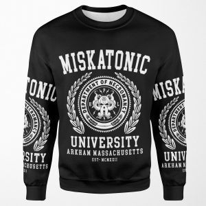 Cthulu And Lovecraft Miskatonic University All-over-print Unisex Sweatshirt