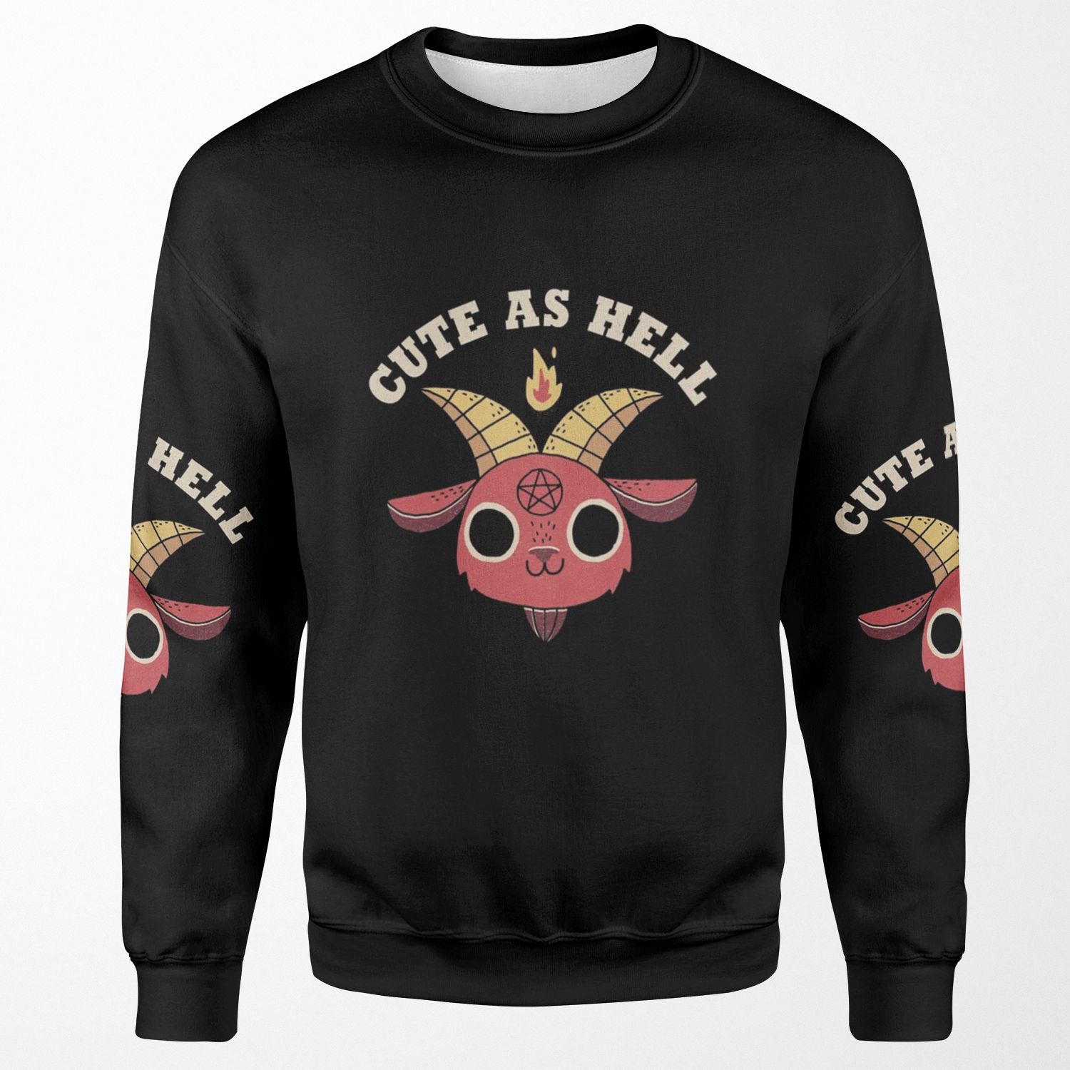 Cute As Hell All-over-print Unisex Sweatshirt