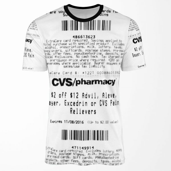 Cvs Receipt All-over-print T-shirt