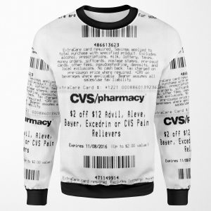 Cvs Receipt All-over-print Unisex Sweatshirt