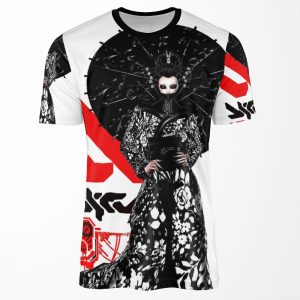 Cyberpunk Geisha Futurist Urban Style All-over-print T-shirt