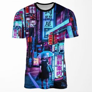 Cyborg Beauty Queen All-over-print T-shirt