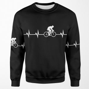 Cycling Heartbeat All-over-print Unisex Sweatshirt