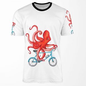 Cycling Octopus All-over-print T-shirt