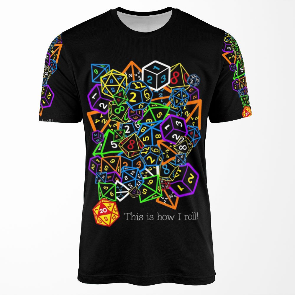 D And D Dungeons And Dragons This Is How I Roll All-over-print T-shirt