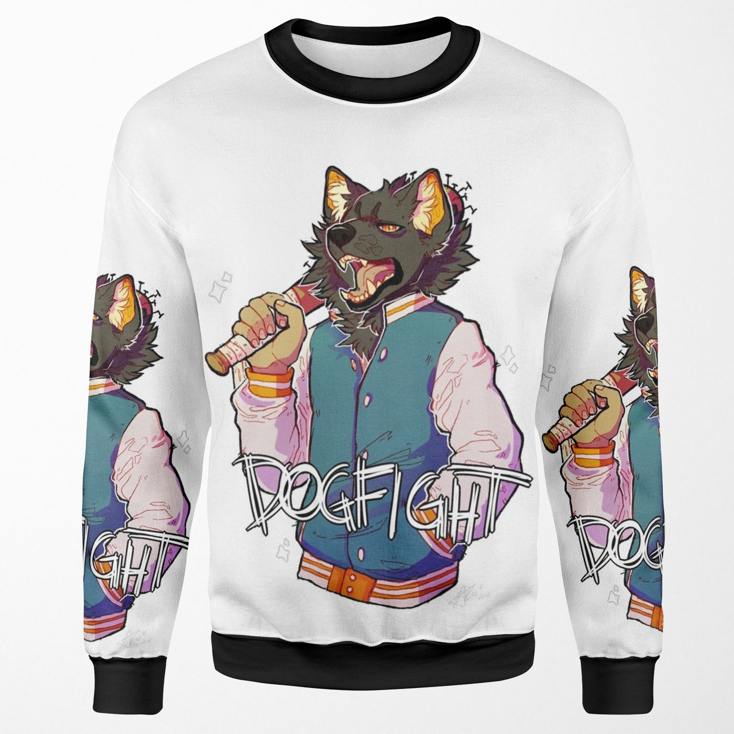 D O G F I G H T All-over-print Unisex Sweatshirt