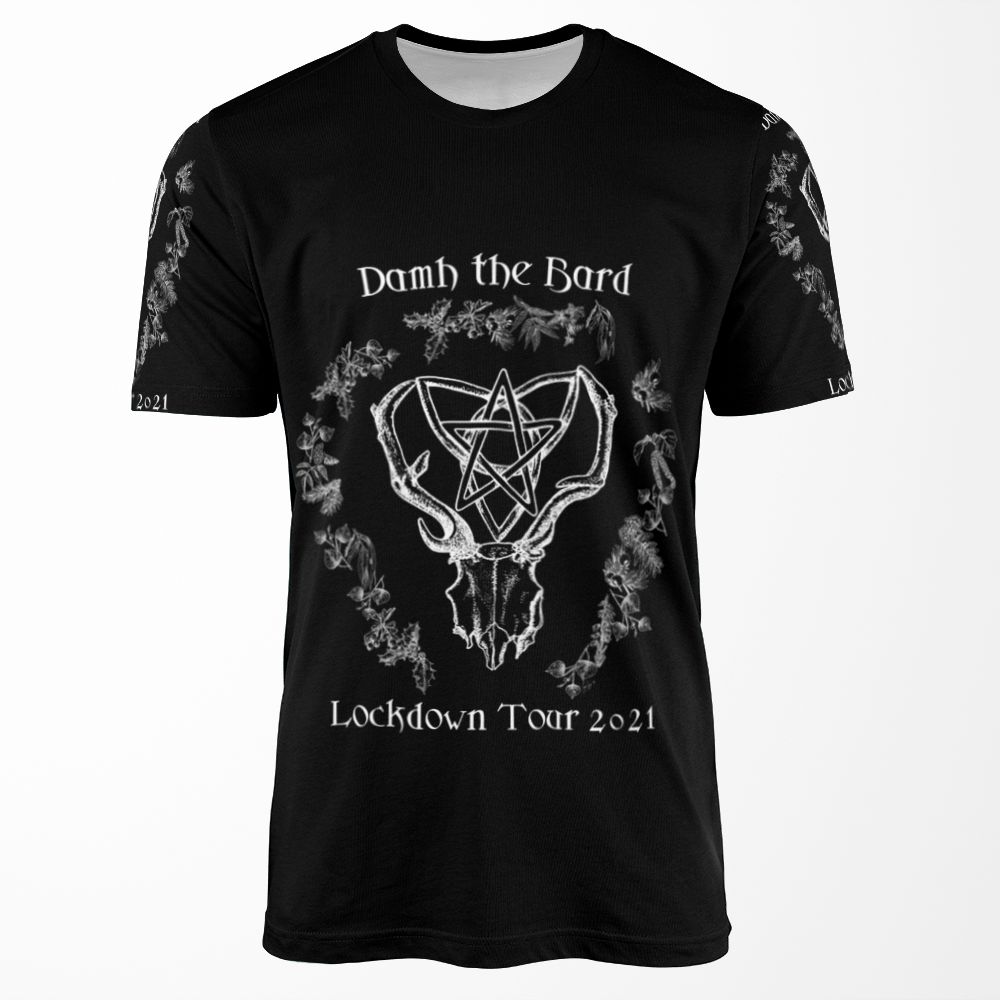 Damh The Bard Lockdown 21 White Image Transparent Background All-over-print T-shirt