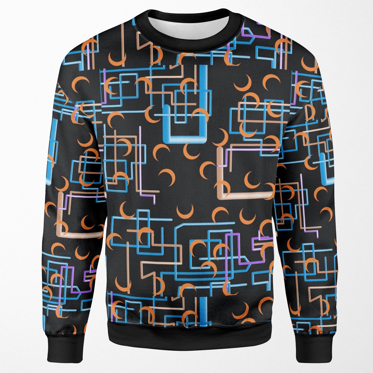 Dan Flashes A Colorful Shirt Wore By Dan Flashes All-over-print Unisex Sweatshirt