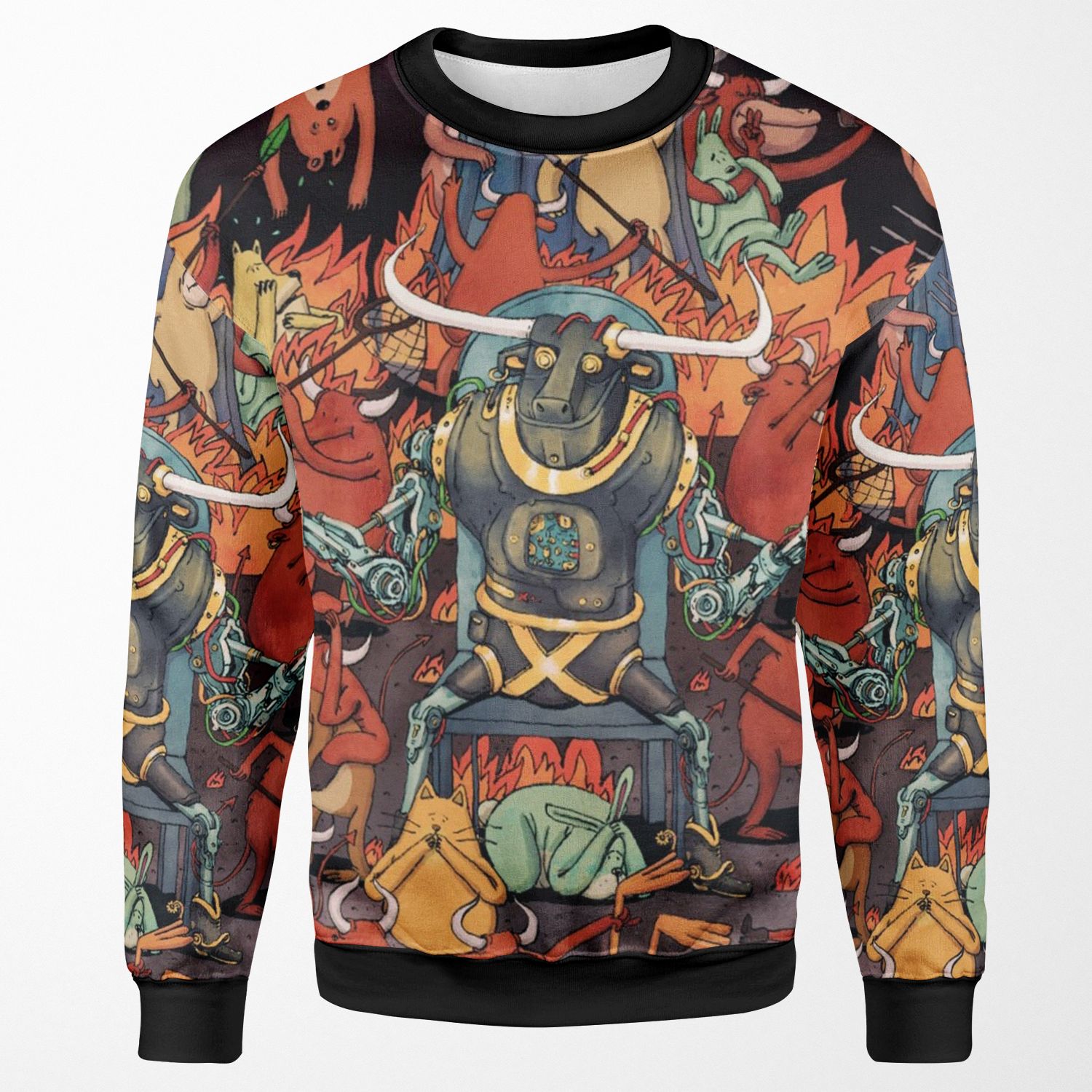 Dance Gavin Dance Sphinxx Afterburner All-over-print Unisex Sweatshirt