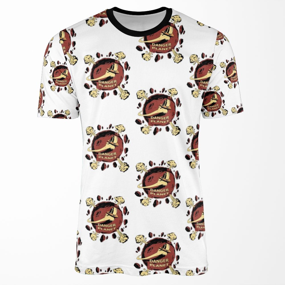 Danger Planet Logo All-over-print T-shirt