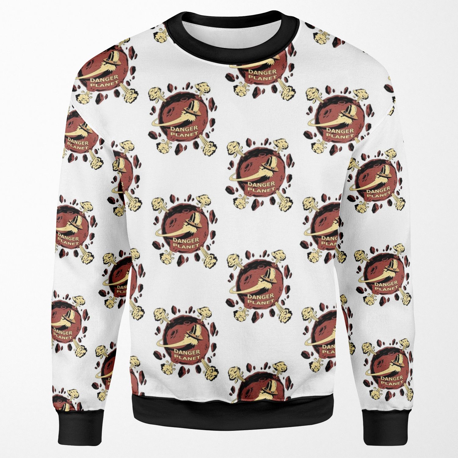 Danger Planet Logo All-over-print Unisex Sweatshirt