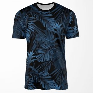 Dark Indigo Tropical All-over-print T-shirt
