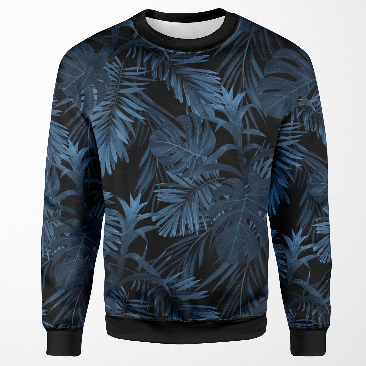Dark Indigo Tropical All-over-print Unisex Sweatshirt