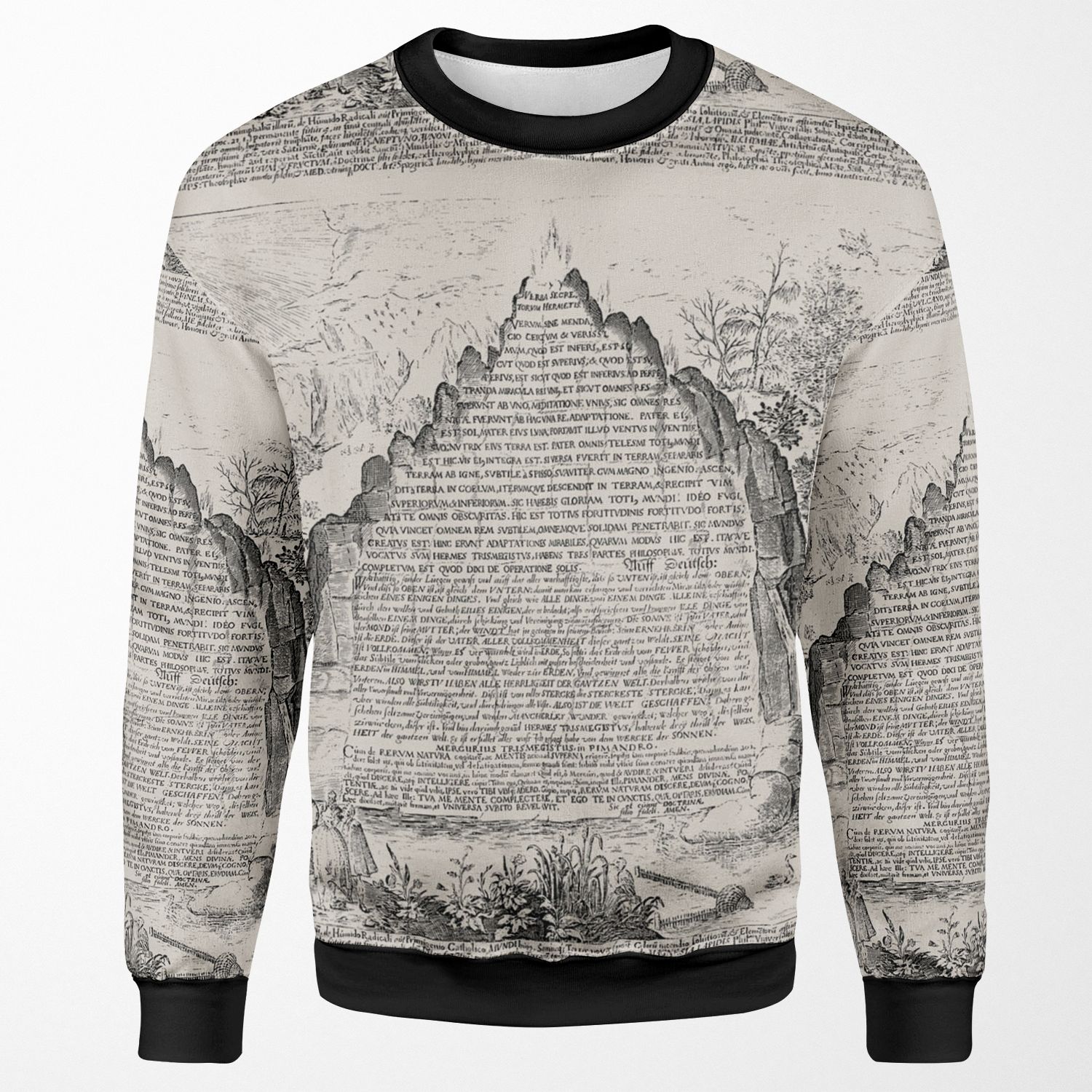Dark Sic Mundus Creatus Est All-over-print Unisex Sweatshirt