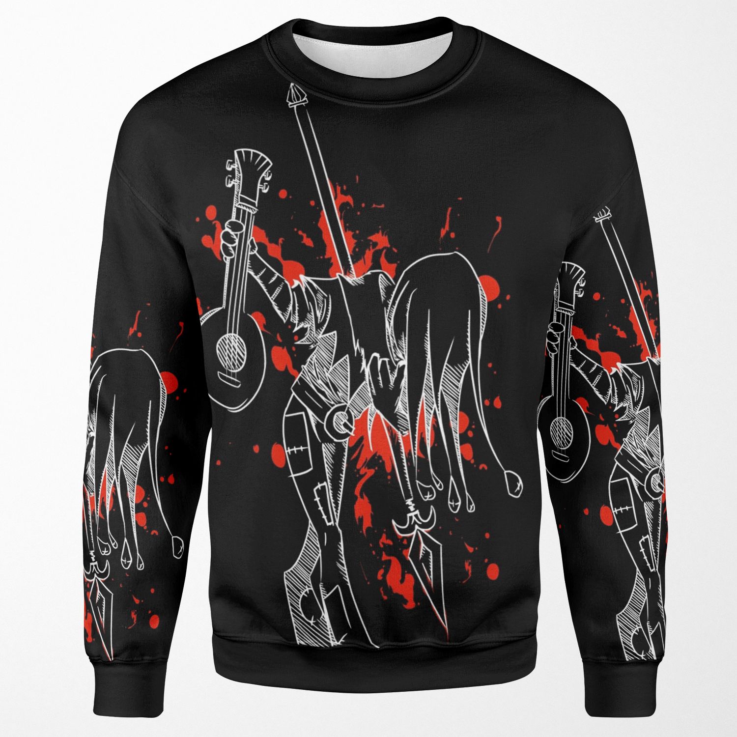 Darkest Dungeon Jester Finale White Version All-over-print Unisex Sweatshirt