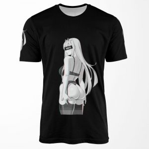 Darling In The Franxx Zero Two Waifu Material Black Edition All-over-print T-shirt
