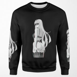 Darling In The Franxx Zero Two Waifu Material Black Edition All-over-print Unisex Sweatshirt