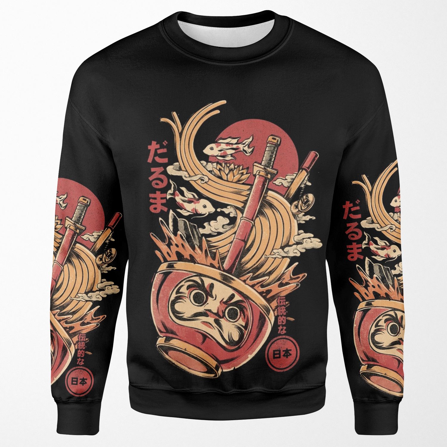 Daruma S Ramen All-over-print Unisex Sweatshirt