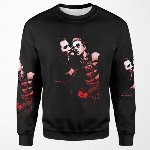 Dave Vanian And Captain Sensible The Damned All-over-print Unisex Sweatshirt