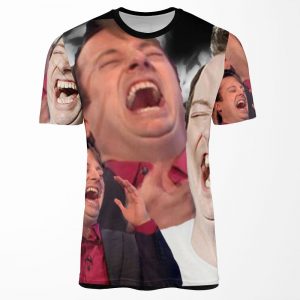 David Mitchell Hysterical Laugh All-over-print T-shirt