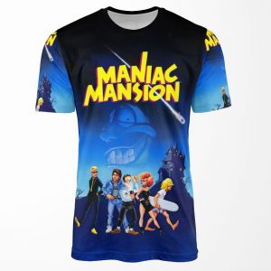 Day Of The Tentacle Maniac Mansion High Contrast All-over-print T-shirt