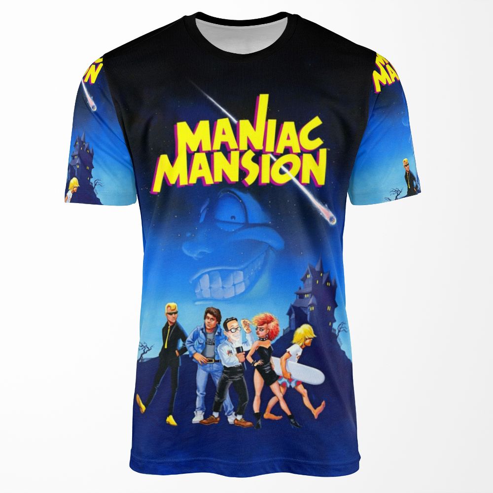 Day Of The Tentacle Maniac Mansion High Contrast All-over-print T-shirt