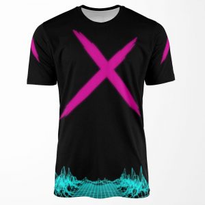 Dbd Trickster S Neon Night Shirt Pink Blue All-over-print T-shirt